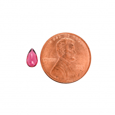 Red Spinel Pear Shape 7x4mm Approximately 0.51 Carat
