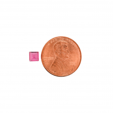 Red Spinel princess Cut 4.5mm 0.46 Carat Single Piece