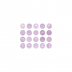 Rose Cut Lavender Color  Chalcedony Round 4mm Approximately 4.85 Carat