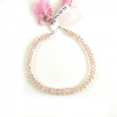Rose Quartz Beads Round Shape 6mm Accent Beads 6 Inch Line