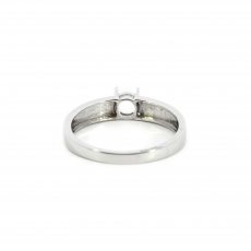 Round 4mm Ring Semi Mount In 14K Gold