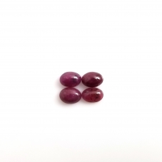 Ruby Cab Oval 7x5mm Approximately 4 Carat