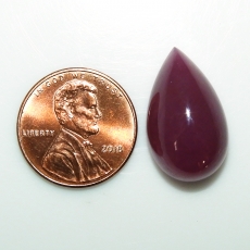 Ruby Cab Pear Shape 21.3x12.8mm Approximately 24.37 Carat Single Piece