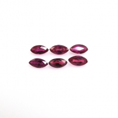 Ruby Marquise Shape 3.5x2mm Appoximately 0.25 Carat