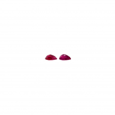 Ruby Pear Shape 5x3mm Matched Pair Approximately 0.5 Carat