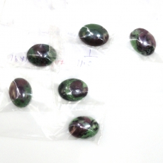Ruby Zoisite Cabs Oval 16X12MM Approximately 11 Carat
