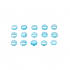 Sky Apatite Cab Round 4.2mm Approximately 5 Carat
