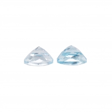 Sky Blue Topaz Cushion 9mm Matching Pair Approximately 7.85 Carat