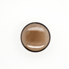 Smoky Quartz Round 30mm Approximately 69.16 Carat Drilled front to back Single Pendant Piece