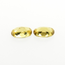 Sphene Oval Shape 5x3mm Approximately 0.64 Carat Matched Pair