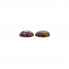 Stichtite Cab Oval 16X12mm Matching Pair Approximately 12 Carat