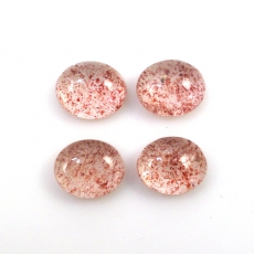 Strawberry Quartz Cabs Oval 11x9MM Approximately 14 Carat