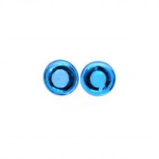 Swiss Blue Topaz Cab Round 8mm Matching Pair Approximately 7 Carat