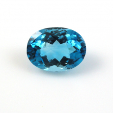 Swiss Blue Topaz Oval 16X12mm Single Piece Approximately 10 carat