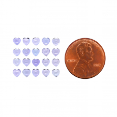 Tanzanite Cab Heart Shape 3.5mm Approximately 4 Carat