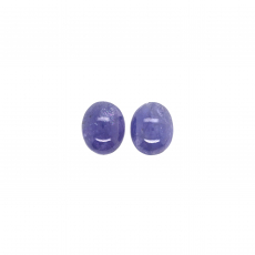 Tanzanite Cabs Oval 11x9mm Matching Pair Approximately 9 Carat
