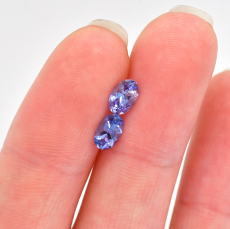 Tanzanite Oval 6x4mm Matching Pair Approximately 0.60 Carat