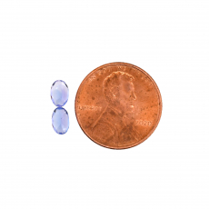 Tanzanite Oval 6x4mm Matching Pair Approximately 0.60 Carat
