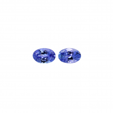 Tanzanite Oval 6x4mm Matching Pair Approximately 1 Carat