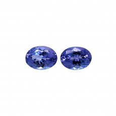 Tanzanite Oval 8x6mm Matching Pair Approximately 2.80 Carat