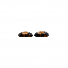 Tiger Eye Cab Oval 18x13mm Matching Pair Approximately 23 Carat
