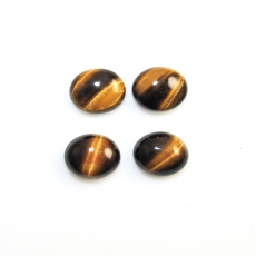 Tiger's Eye Cabs Oval 11x9mm Approximately 15 Carat
