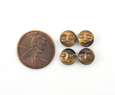 Tiger's Eye Faces Round 8mm Approximately 7 Carat