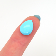 Turquoise Cab Pear Shape 12x9mm Single Piece Approximately 2 Carat
