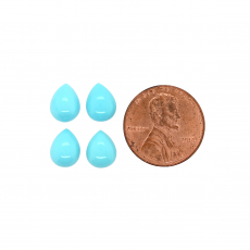 Turquoise Cab Pear Shape 9x7mm Approximately 4.80 Carat