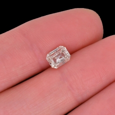 White Diamond Emerald Cut 6.25x4.86mm Single Piece 1.01 Carat*