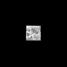White Diamond Princess Cut 4mm Single Piece 0.40 Carat*