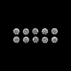 White Diamond Round 1.8mm Approximately 0.24 Carat