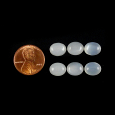 White Moonstone Cab Oval 10X8mm Approximately 15 Carat