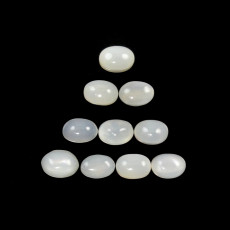 White Moonstone Cab Oval 7X5mm Approximately 10 Carat