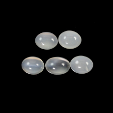 White Moonstone Cab Oval 9X7mm Approximately 10 Carat