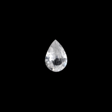 White Sapphire Pear Shape 6x4mm Single Piece Approximately 0.40 Carat