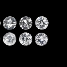 White Sapphire Round 2.5mm Approximately 0.45 Carat