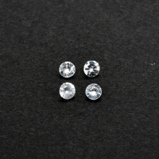 White Sapphire Round 3mm Approximately 0.45 Carat