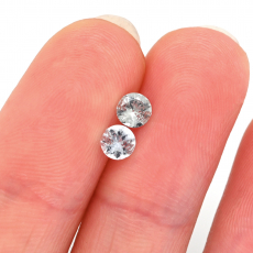 White Sapphire Round 4.2mm Approximately 0.60 Carat