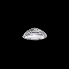 White Zircon Oval 9.7x7.5mm Single Piece 3.43 Carat