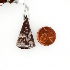 Wild Horse Jasper Drop Conical Shape 34x18mm Drilled Bead Single Pieces
