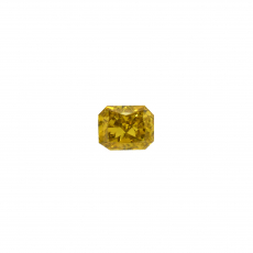 Yellow Diamond Emerald Cut 3.6x2.9mm Single Piece 0.22 Carat