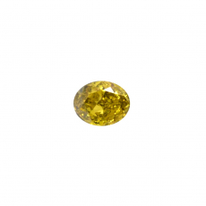 Yellow Diamond Oval 4.2x3.4mm Single Piece 0.26 Carat