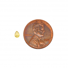 Yellow Diamond Pear Shape 4.3x3.1mm Single Piece 0.20 Carat