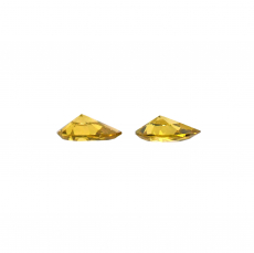 Yellow Diamond Pear Shape 5.5x3.7mm Matching Pair 0.58 Carat