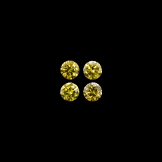Yellow Diamond Round 2.3mm Approximately 0.21 Carat