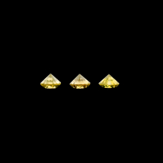 Yellow Diamond Round 2.5mm Approximately 0.18 Carat