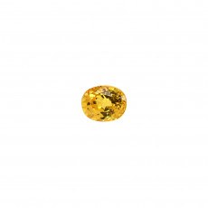 Yellow Sapphire Oval Shape 6.1x4.9mm Approximately 1.07 carat