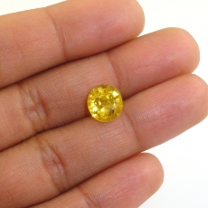 Yellow Sapphire (Pukhraj) Oval 10x9mm 3.87 Carat Single Pieces*