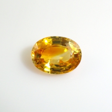 Yellow Sapphire (Pukhraj) Oval 9x6.5mm 2.14 Carat  Single Piece*